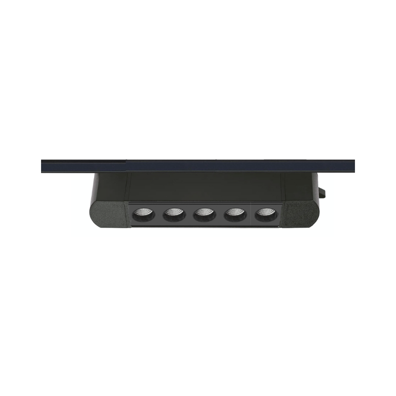 77173102-77184102-1.png FOCO RIEL MONOFASICO NEGRO 24° MOVIL 10W 220V 3000K CYGNUS - Imagen 1
