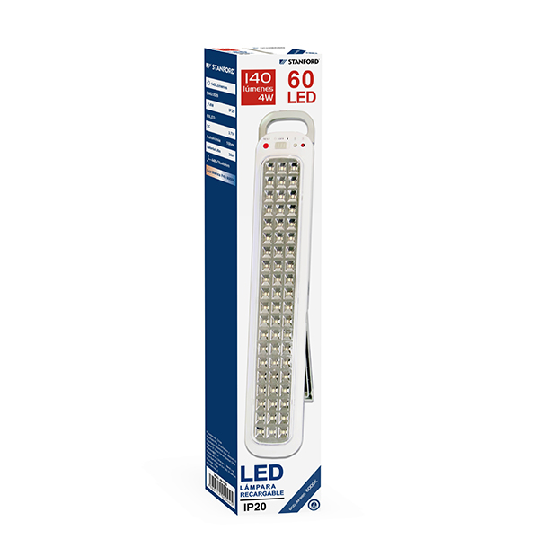 Lampara-Recargable-60W.jpg Lampara Recargable STANFORD 60W LED 140 Lúmenes IP20 6000K - Imagen 1