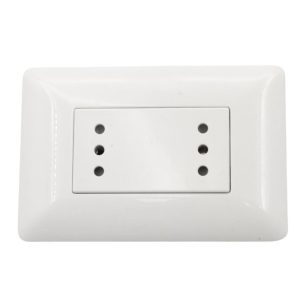 Enchufe Doble Puenteado 10A 250V (Blanco con garantía