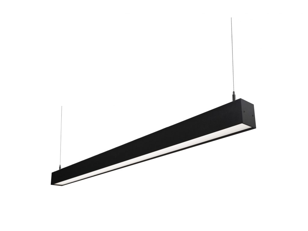LINEAL LED NEGRO 5070 40W NEUTRO 4000K DRIVER OSRAM MODELO CONSTANZ