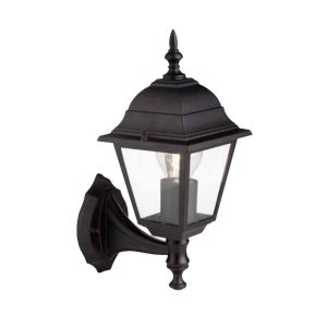 Farol Exterior Colonial Negro 4 Caras Rosca E/27 MAX 60W STANFORD