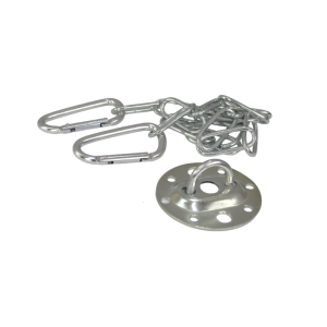 KIT INTALACION PARA CAMPANA CON SOPORTE-CADENA Y PIOLA DE SEGURIDAD DE 55CM