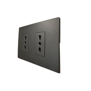 Enchufe Doble Bipaso 10/16A 250V (Grafito) de alta calidad