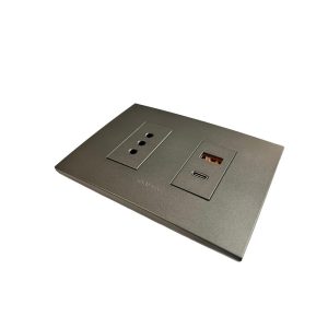Enchufe Simple + Toma Usb Type A Y C (Grafito) de alta calidad