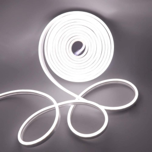 CINTA NEON 12V BLANCO FRIO 6000K INTERIOR EXTERIOR CORTE CADA 3CM