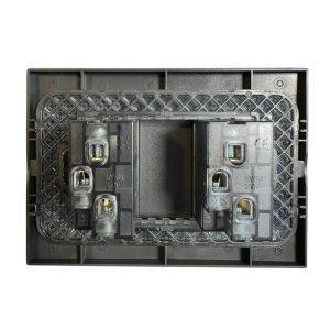 Enchufe Doble 10A 250V (Grafito) para instalación eléctrica