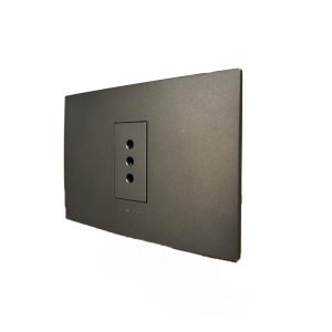 Enchufe Simple 10A 250V (Grafito) de alta calidad