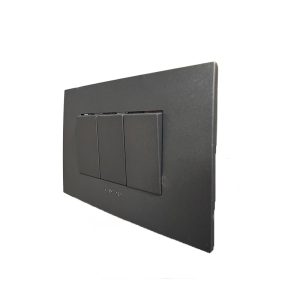Interruptor Triple (9/32) 10A  250V (Grafito) premium