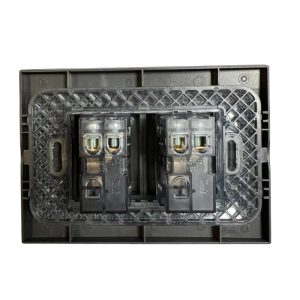 Interruptor Doble Teclon (9/15) 10A  250V  (Grafito) profesional