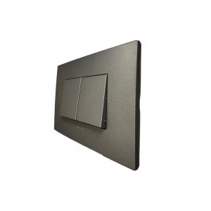 Interruptor Doble Teclon (9/15) 10A  250V  (Grafito) profesional