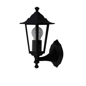 Farol Exterior Colonial Negro 6 Caras Rosca E/27 Max 60W