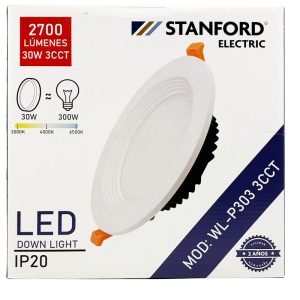 FOCO LED DOWNLIGHT OPALIZADO 30W 3CCT