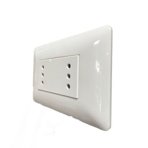 Enchufe Doble Puenteado 10A 250V (Blanco con garantía