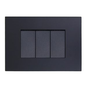 INTERRUPTOR TRIPLE (9/32) 10A  250V  (NEGRO)