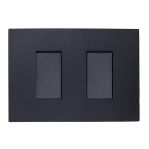 INTERRUPTOR DOBLE TECLON (9/15) 10A  250V   (NEGRO)