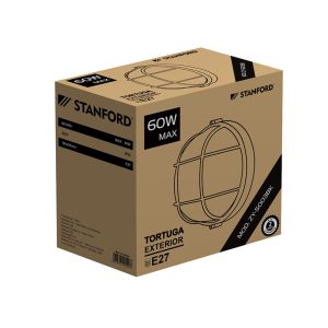Tortuga Redonda con Rejilla Blanco Rosca E/27 IP65 STANFORD (copia)