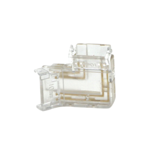 ACCESORIO CONECTOR TIPO L CINTA 10MM PARA 12V Y 24V EN SERIE DE PLACA PAQUETE DE 100 UND