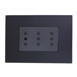 ENCHUFE TRIPLEX 10A 250V  (NEGRO)