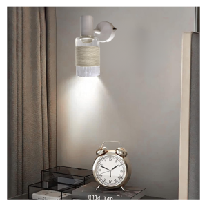 APLIQUE BLANCO SIMPLE PORTA E14 LED MODELO ZAURAK
