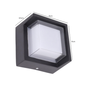APLIQUE LED PLASTICO CUADRADO 3000K IP54