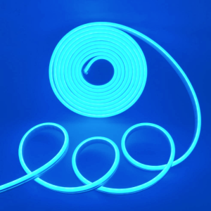 CINTA LED 12V NEON AZUL HIELO 2835 INTERIOR EXTERIOR CORTE CADA 3CM