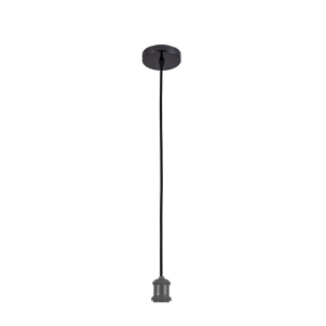 SOQUETE VINTAGE NEGRO PORTA AMPOLLETA E27 MODELO VARENA