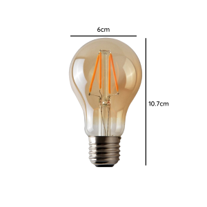 AMPOLLETA E27 LED A60 FILAMENTO 4W 2700K