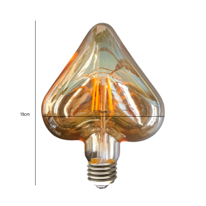 AMPOLLETA E27 LED G95 MODELO CORAZÓN FILAMENTO 4W 2700K
