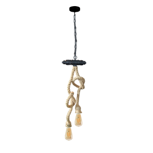 LAMPARA DE TECHO PORTA AMPOLLETA 2 SOQUETE E27 MODELO YUTE SINA