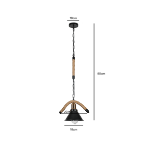 LAMPARA DE TECHO PORTA AMPOLLETA E27 MODELO YUTE VIC