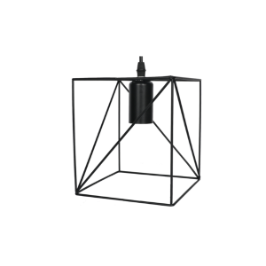 LAMPARA DE TECHO PORTA AMPOLLETA E27 MODELO SIRIUS CUADRADA