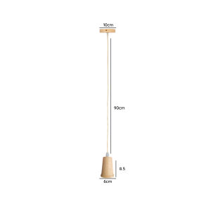 SOQUETE MADERA PORTA AMPOLLETA E27 MODELO BETEIGEUZE II UND KONNERGIE 12 MESES DE GARANTÍA