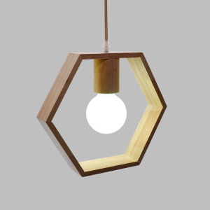 LAMPARA DE TECHO PORTA AMPOLLETA E27 MODELO HEXA