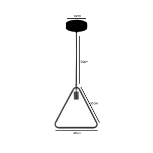 LAMPARA DE TECHO PORTA AMPOLLETA E27 MODELO ARTHUR