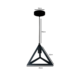 LAMPARA DE TECHO PORTA AMPOLLETA E27 MODELO ALPHA