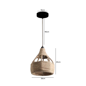 LAMPARA DE TECHO PORTA AMPOLLETA E27 MODELO SIRIUS REDONDA