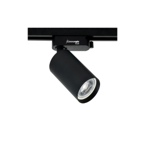 FOCO PORTA GU10 NEGRO LED A RIEL MONOFASICO MODELO ALTAIR