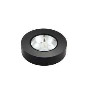 PANEL LED SOBREPUESTO REDONDO NEGRO 5W FRIO 6000K MODELO OLAF