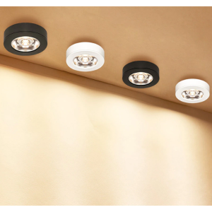 PANEL LED SOBREPUESTO REDONDO NEGRO 5W FRIO 6000K MODELO OLAF