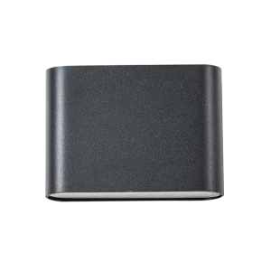APLIQUE DOBLE LED EXTERIOR IP54 NEGRO 2X3W CALIDO 3000K MODELO GACRUX