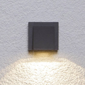 APLIQUE LED SIMPLE EXTERIOR IP54 5W 3000K NEGRO MODELO KAPELLE