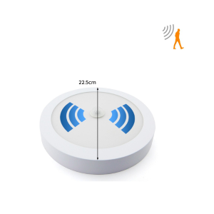 PANEL SOBREPUESTO PRO CON SENSOR DE MOVIMIENTO REDONDO 18W FRIO 6000K