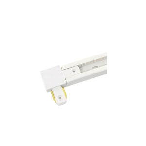 CONECTOR L RIEL MONOFASICO BLANCO MODELO PALADIO