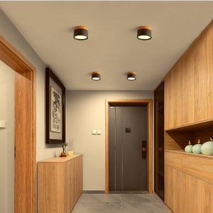 PANEL DECORATIVO SOBREPUESTO NEGRO MADERA 6W 3000K