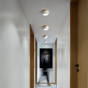 PANEL DECORATIVO SOBREPUESTO BLANCO Y MADERA 6W FRIO 6000K