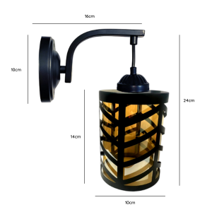 LAMPARA APLIQUE PORTA AMPOLLETA E27 MODELO SCHWER VII