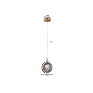 LAMPARA DE TECHO 10CM MODELO SKILAR MEDUZA