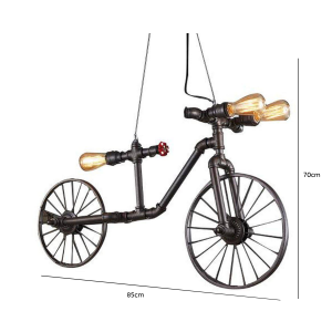 LAMPARA DE TECHO VINTAGE PORTA AMPOLLETA E27 MODELO DENEB BICI