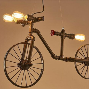 LAMPARA DE TECHO VINTAGE PORTA AMPOLLETA E27 MODELO DENEB BICI