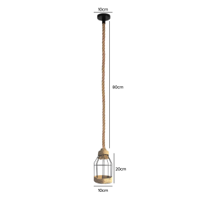 LAMPARA DE TECHO PORTA AMPOLLETA E27 MODELO BECRUX II